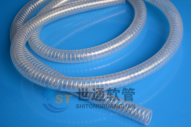 PVC钢丝软管,PVC透明钢丝软管,PVC钢丝增强软管 